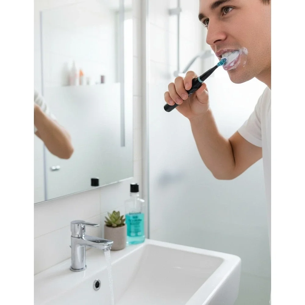 Electric Toothbrush Jinri Electric Toothbrush Battery 3 Replacement Brush Heads